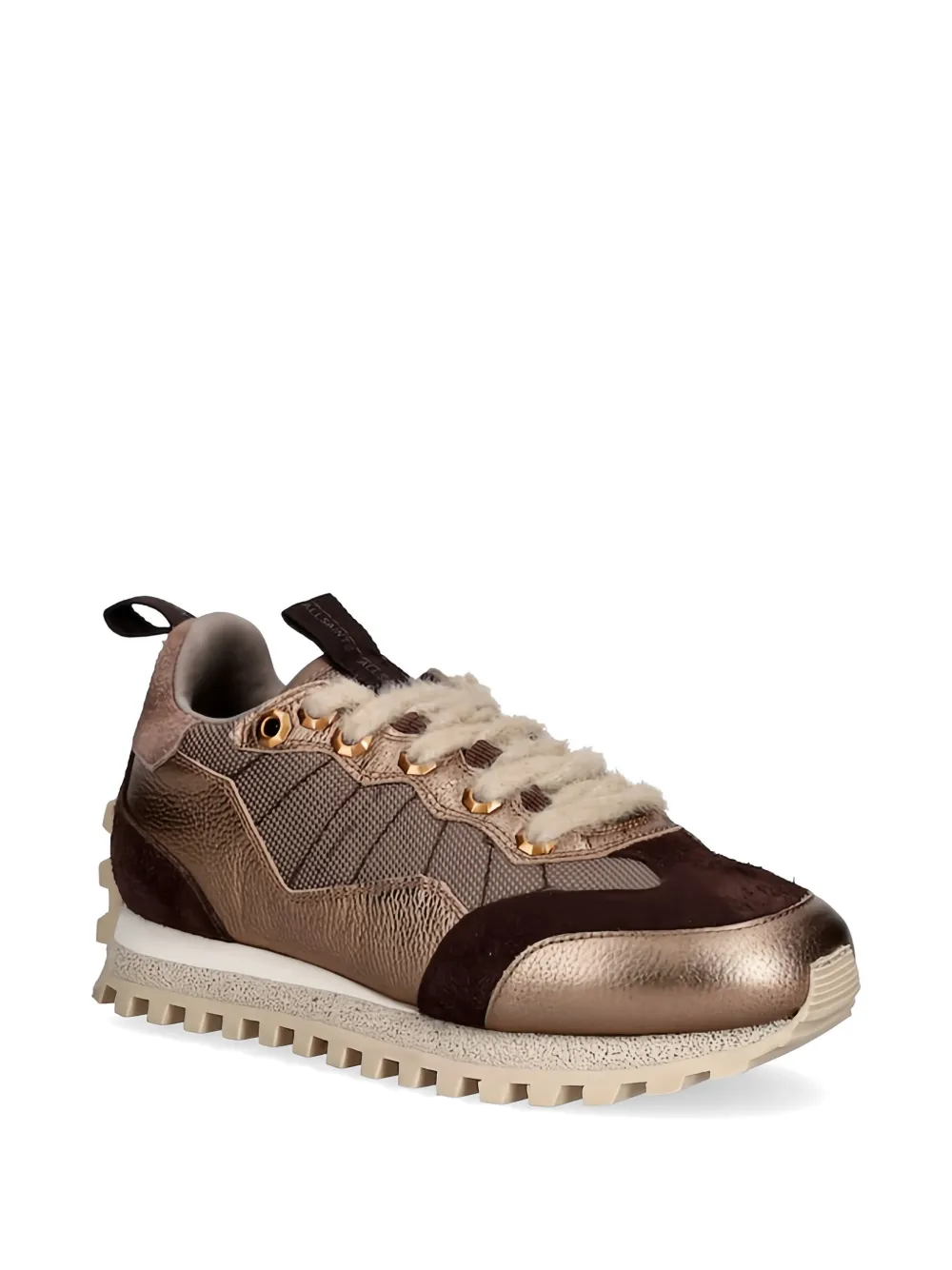 AllSaints Nevis lace-up sneakers Bruin