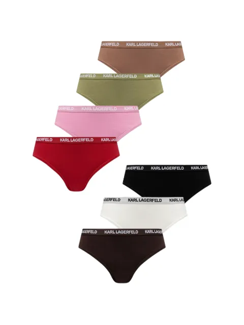 Karl Lagerfeld logo-waistband briefs (set of seven)