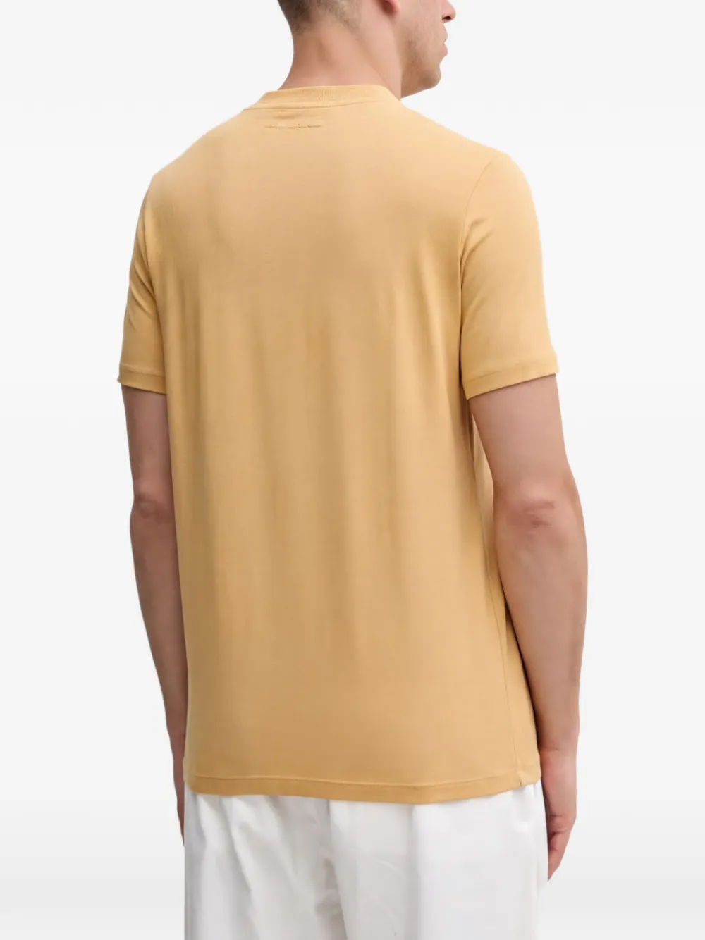 Karl Lagerfeld T-shirt met geborduurd logo Geel