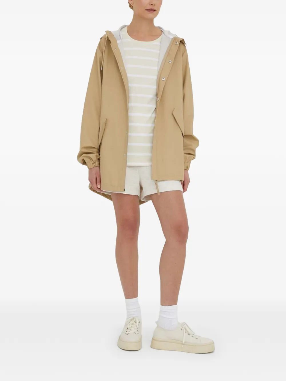 American Vintage Shorts met trekkoord Beige