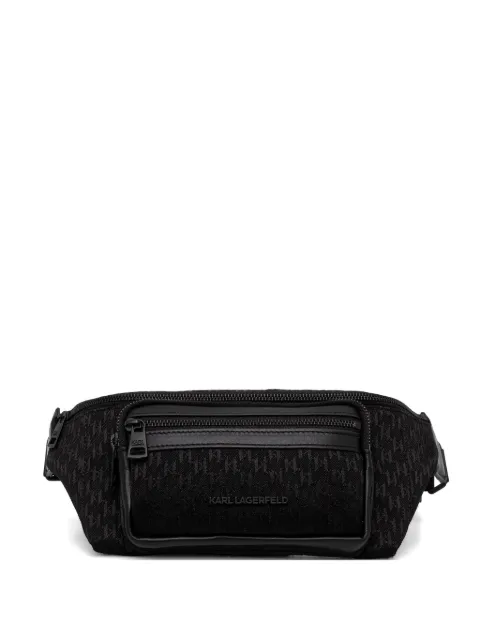 Karl Lagerfeld monogram-pattern logo-lettering belt bag