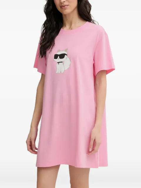 Karl Lagerfeld vestido de noche con motivo Choupette