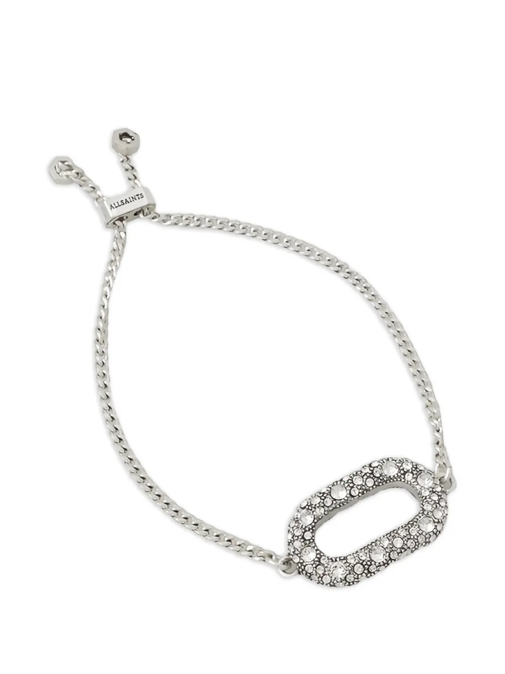 AllSaints embellished chain bracelet - Argento