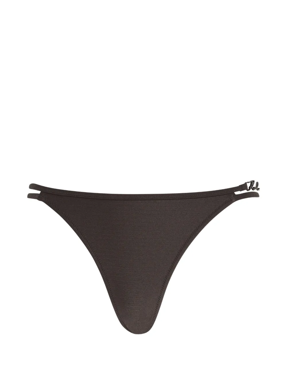 Karl Lagerfeld K Signature mid waist bikinislip Grijs