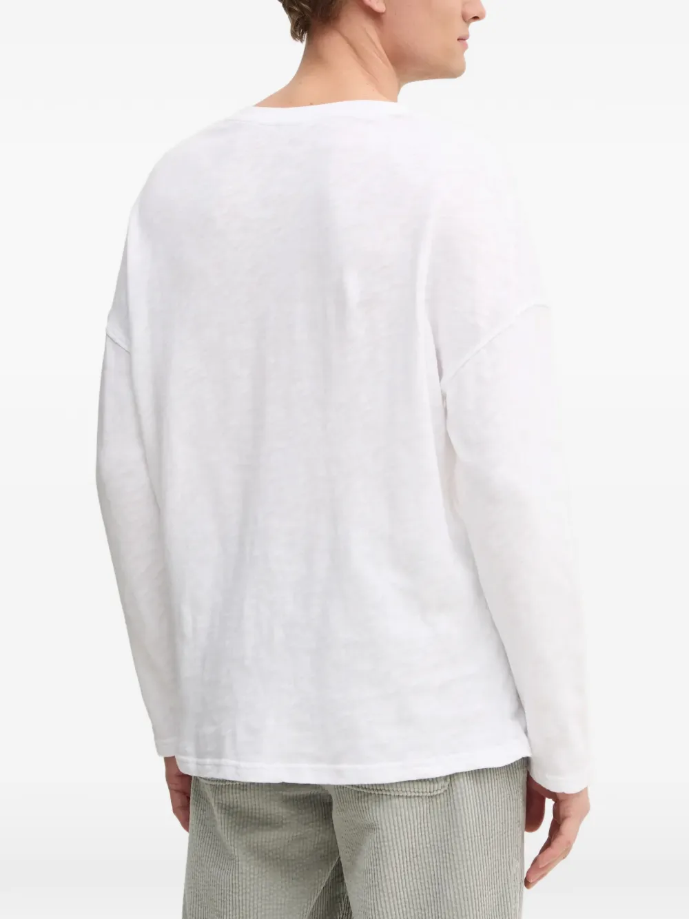 American Vintage Sonoma T-shirt met lange mouwen Wit