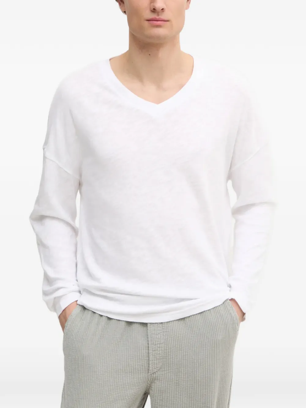American Vintage Sonoma long-sleeve T-shirt - Blanc American Vintage Sonoma long-sleeve T-shirt - Blanc