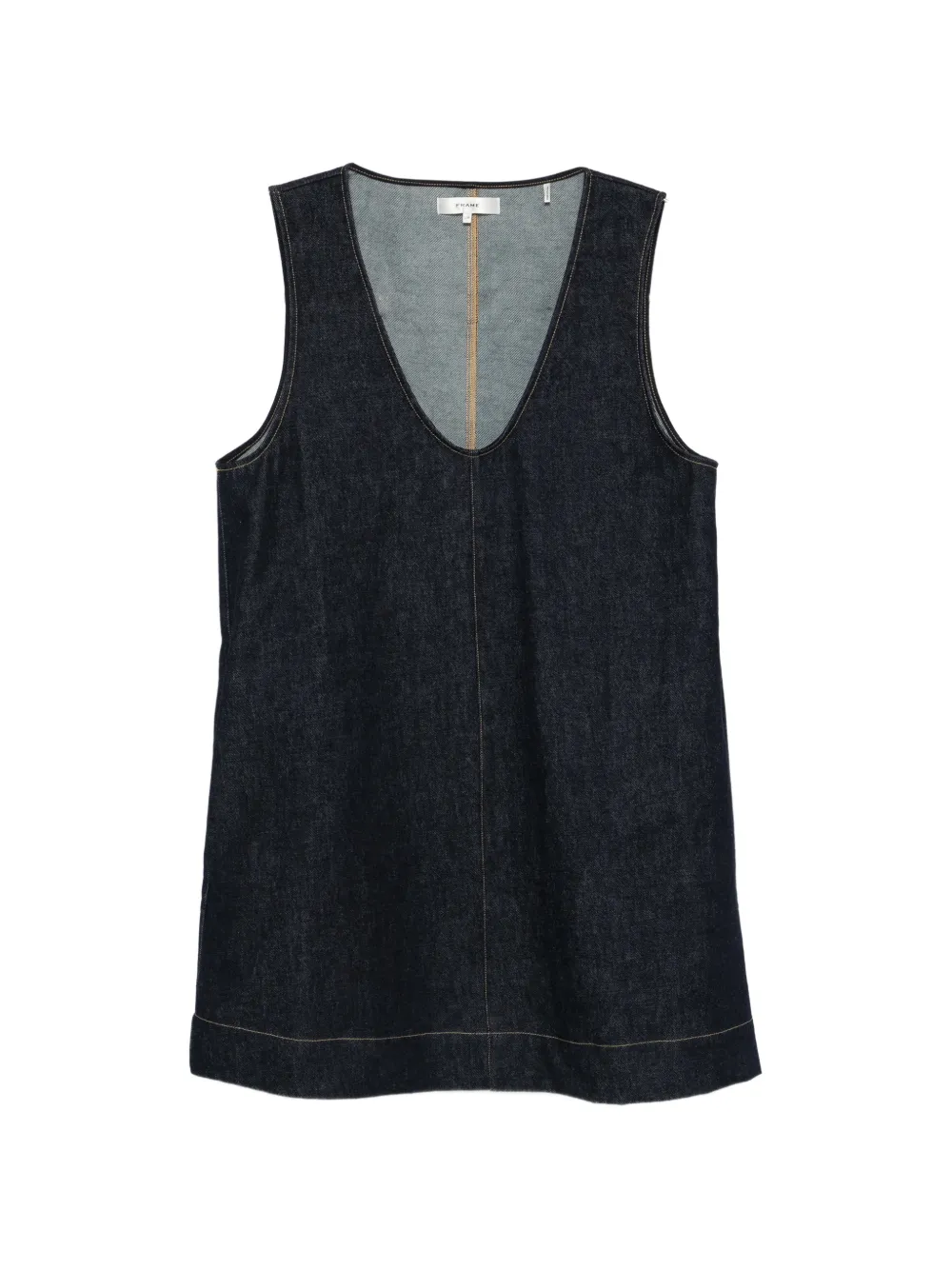 FRAME The Form scoop-neck mini dress - Blu