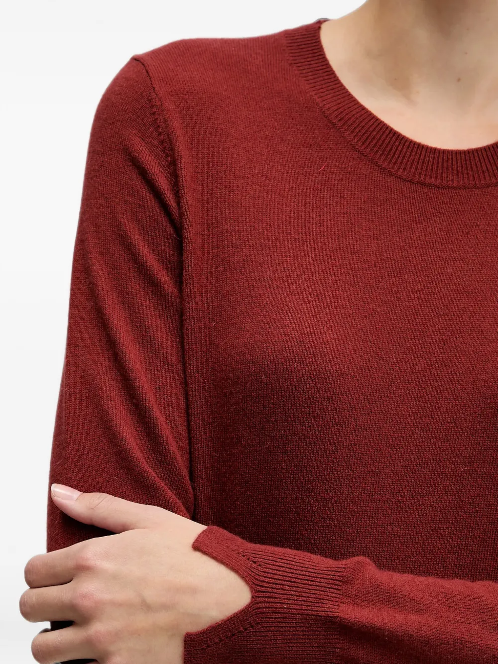Sisley crew-neck sweater Rood