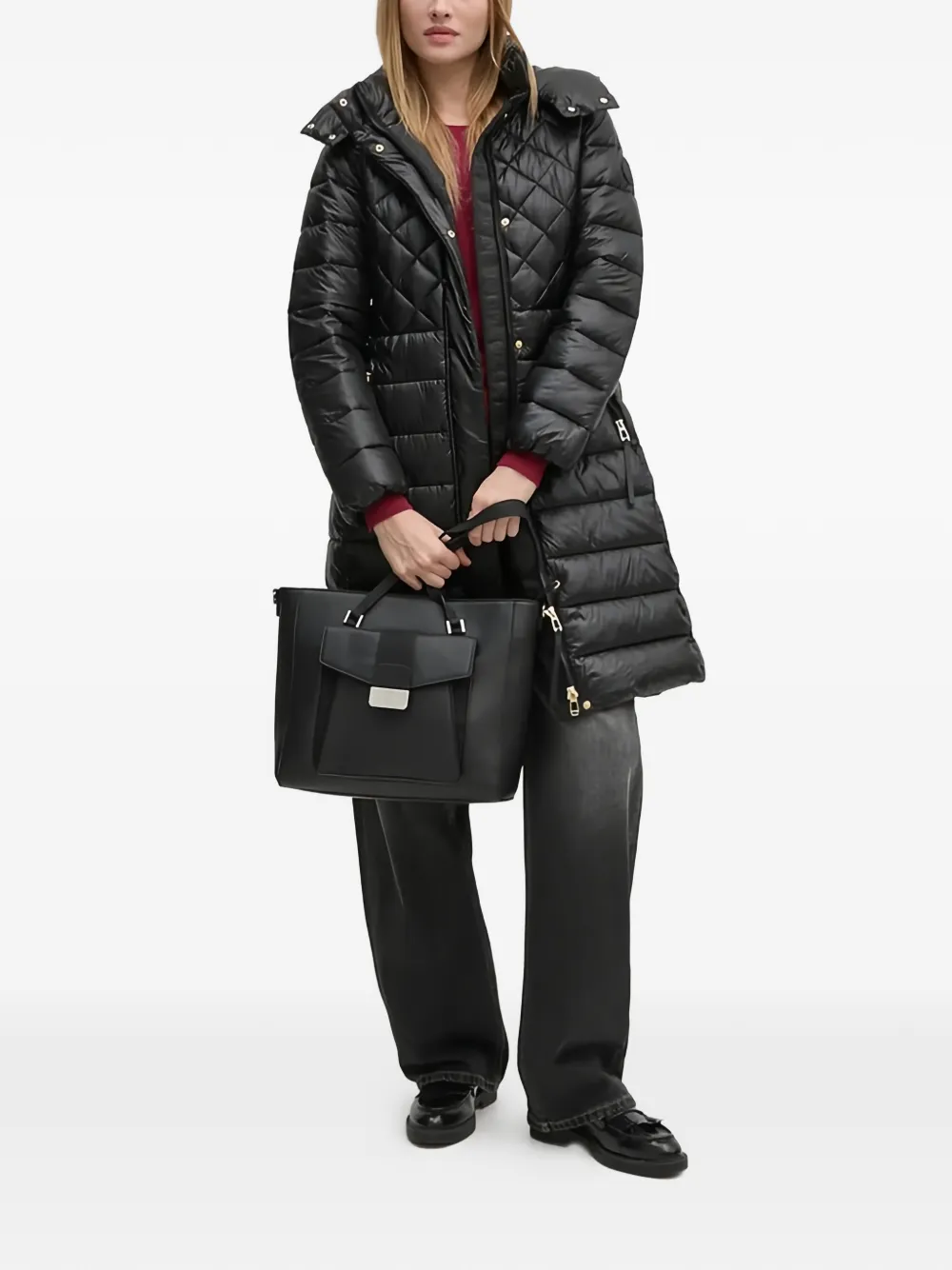 Sisley Trui met boothals Rood