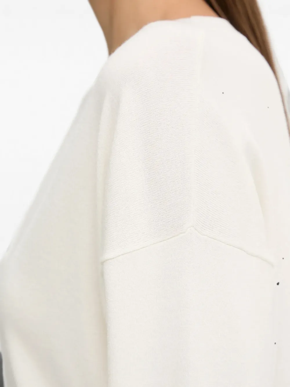 Sisley crew-neck sweater Wit