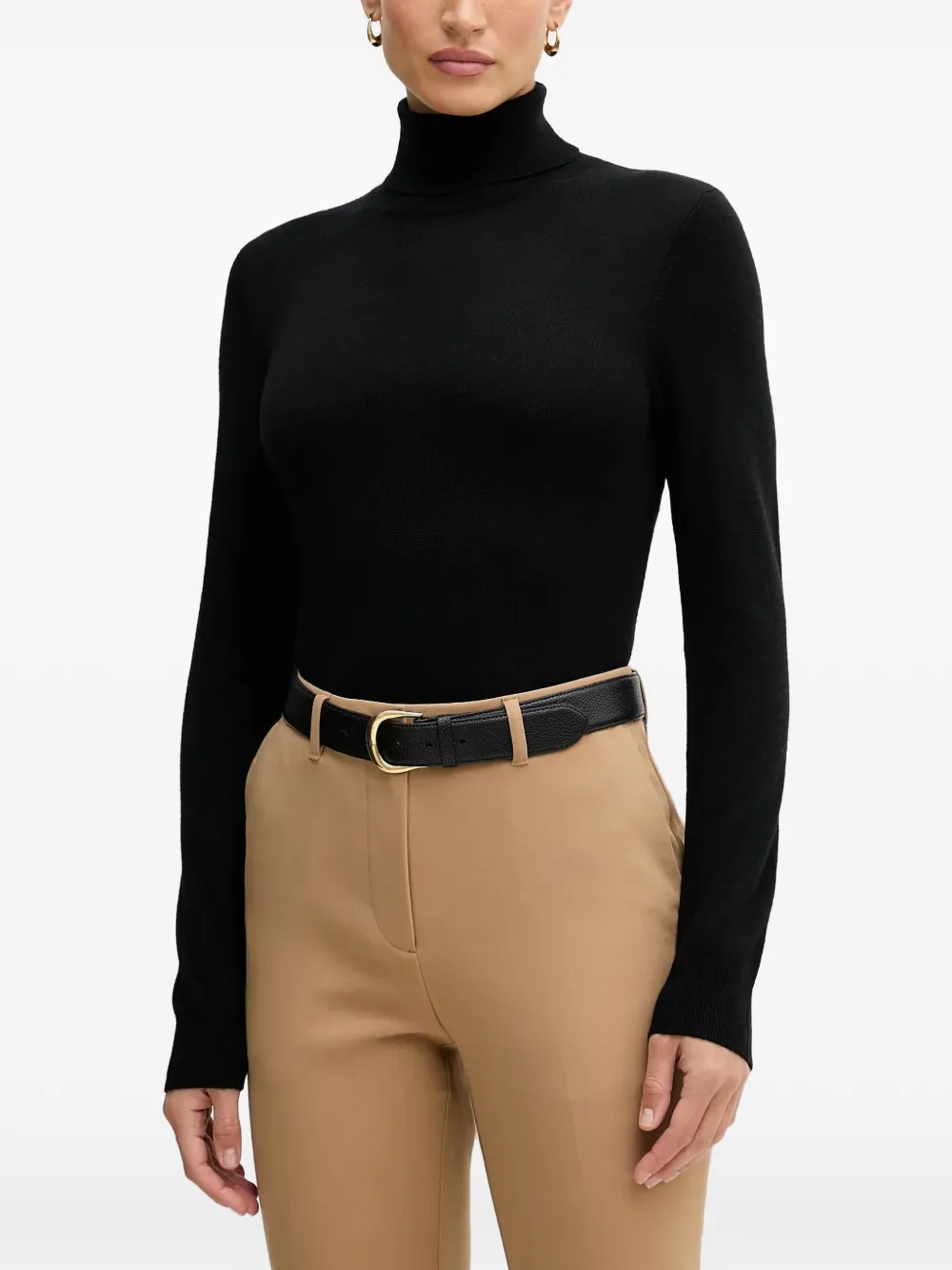 Sisley Maglione a collo alto - Nero