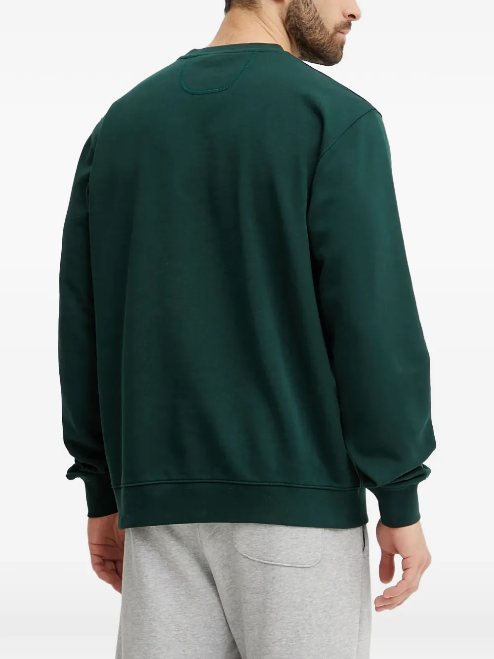 POC Sweater met geborduurd logo Groen