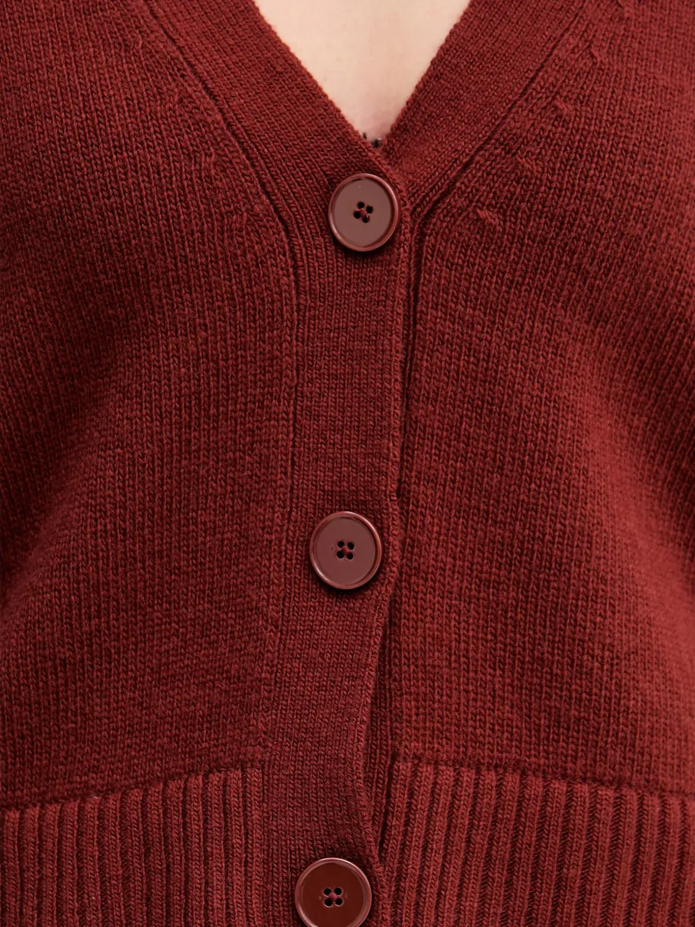 Sisley Vest met V-hals Rood