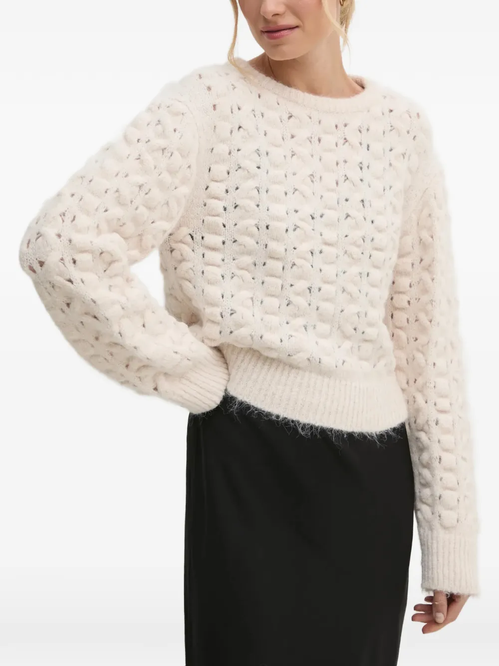 Sisley Maglione a maglia spessa - Toni neutri