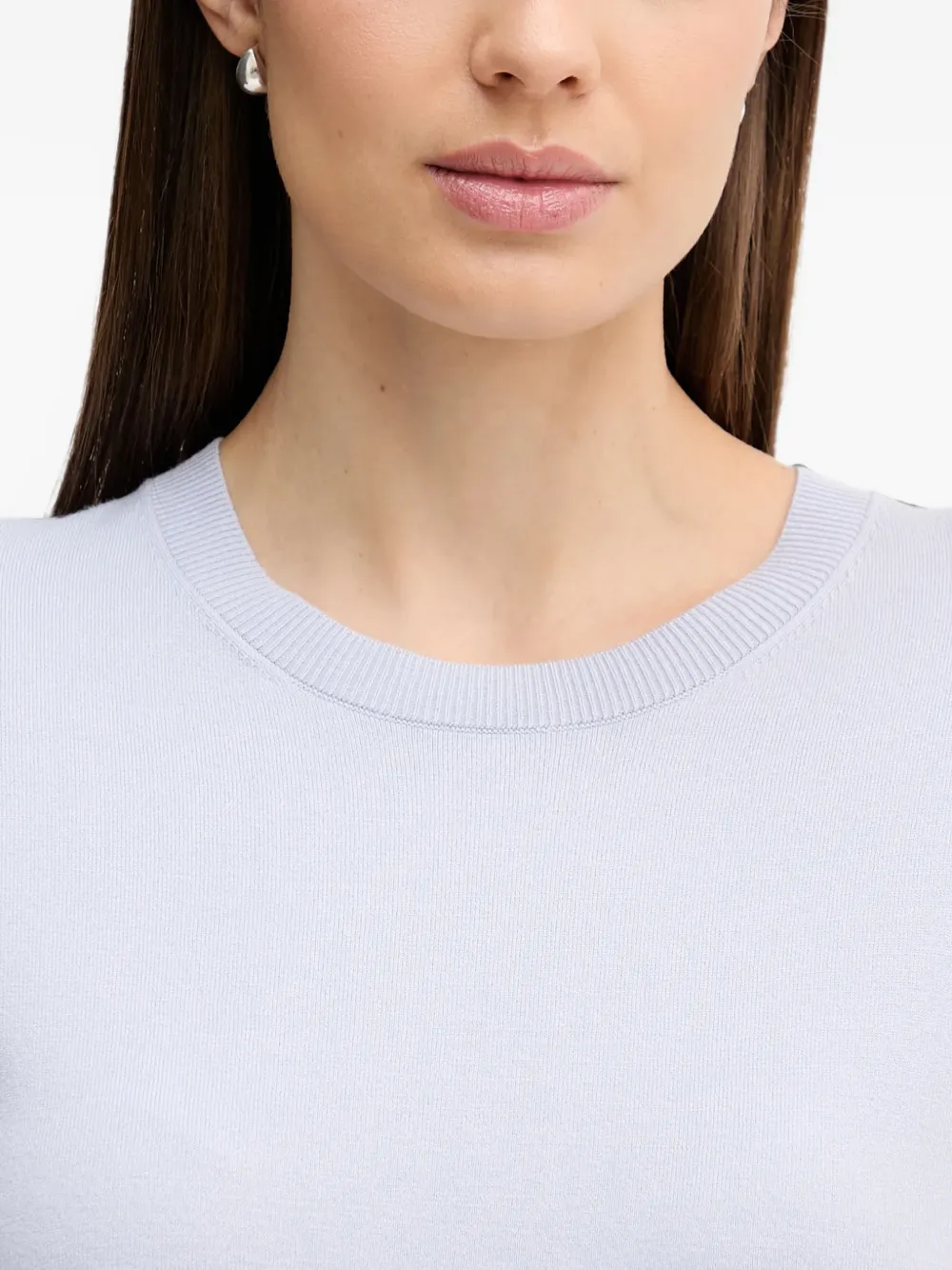 Sisley long-sleeve crew-neck sweater Blauw