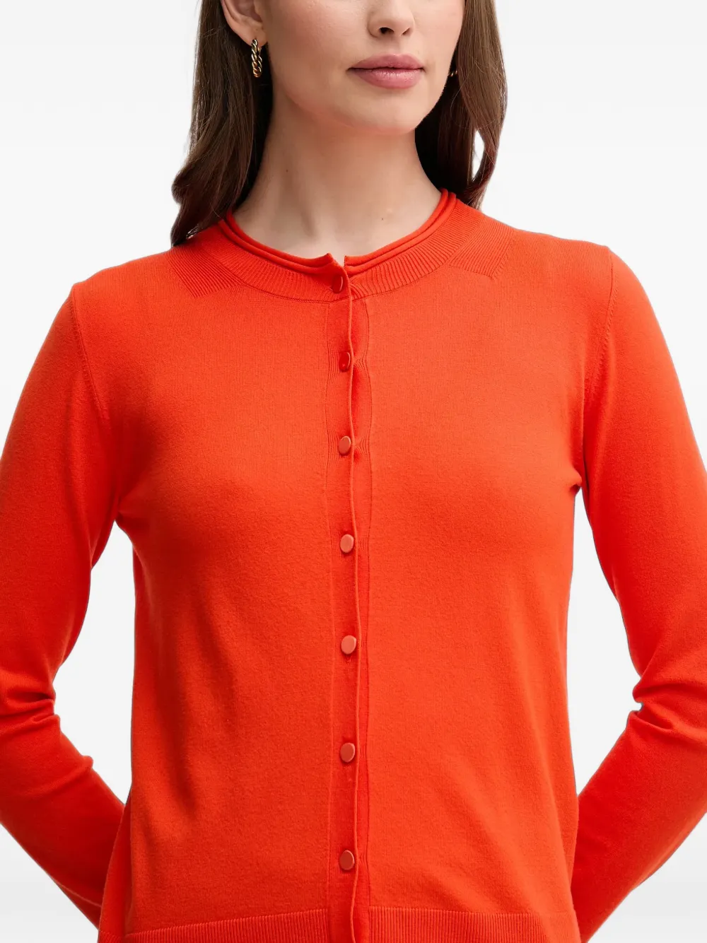 Sisley Vest met knopen Oranje