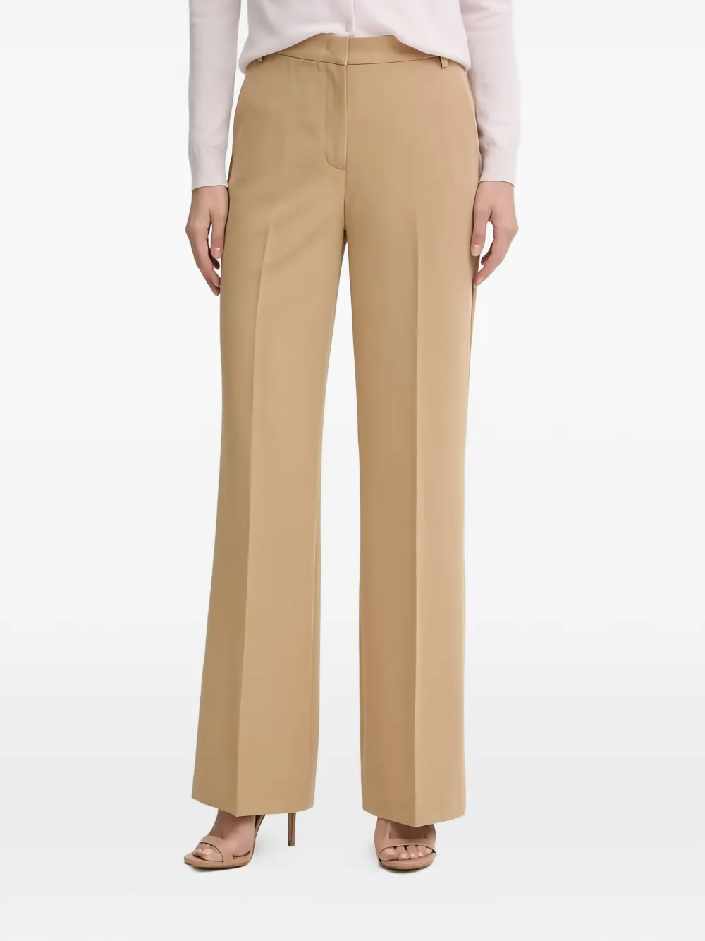 Sisley wide-leg trousers - Toni neutri