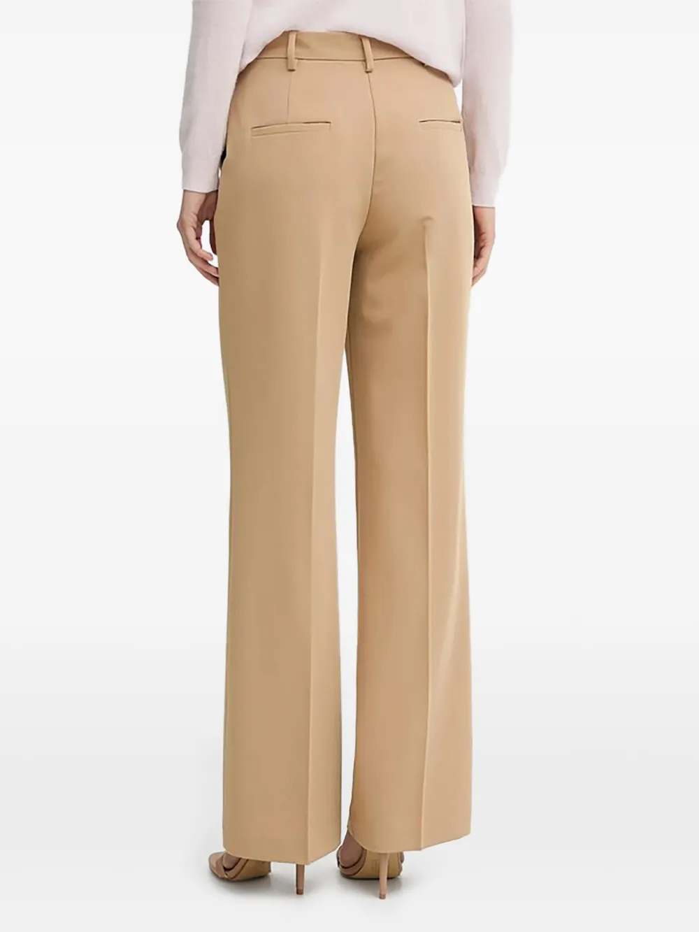 Sisley Broek met wijde pijpen Beige