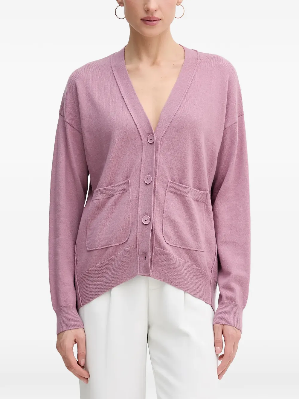 Sisley oversized V-neck cardigan