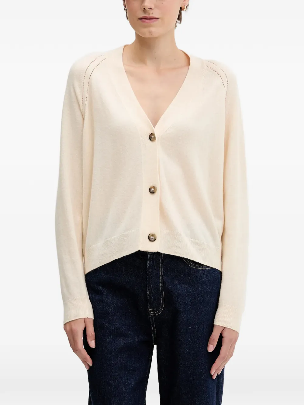 Sisley oversized raglan-sleeve cardigan