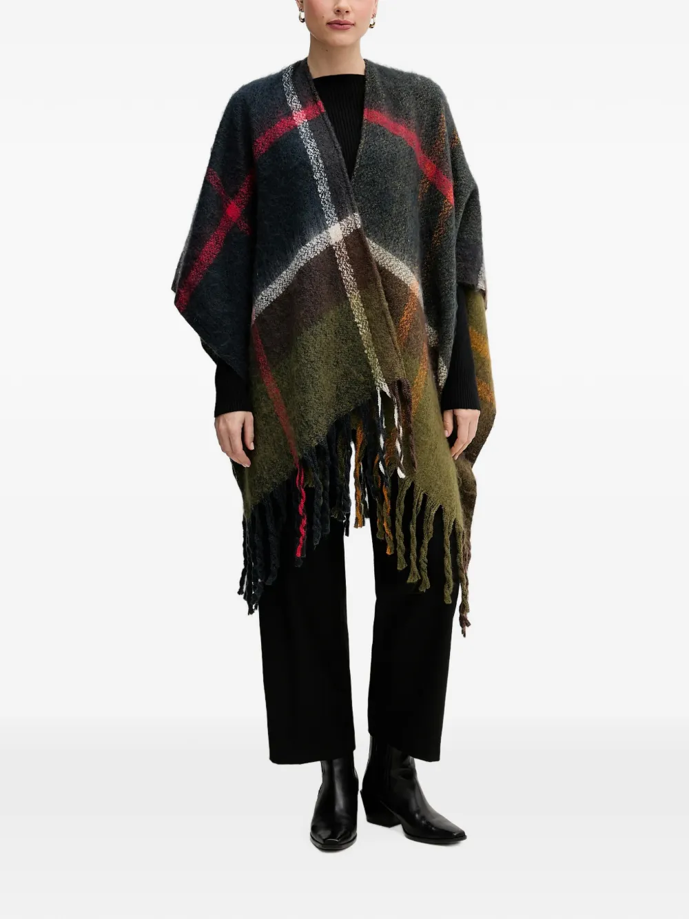 Sisley ribbed knit sweater Zwart
