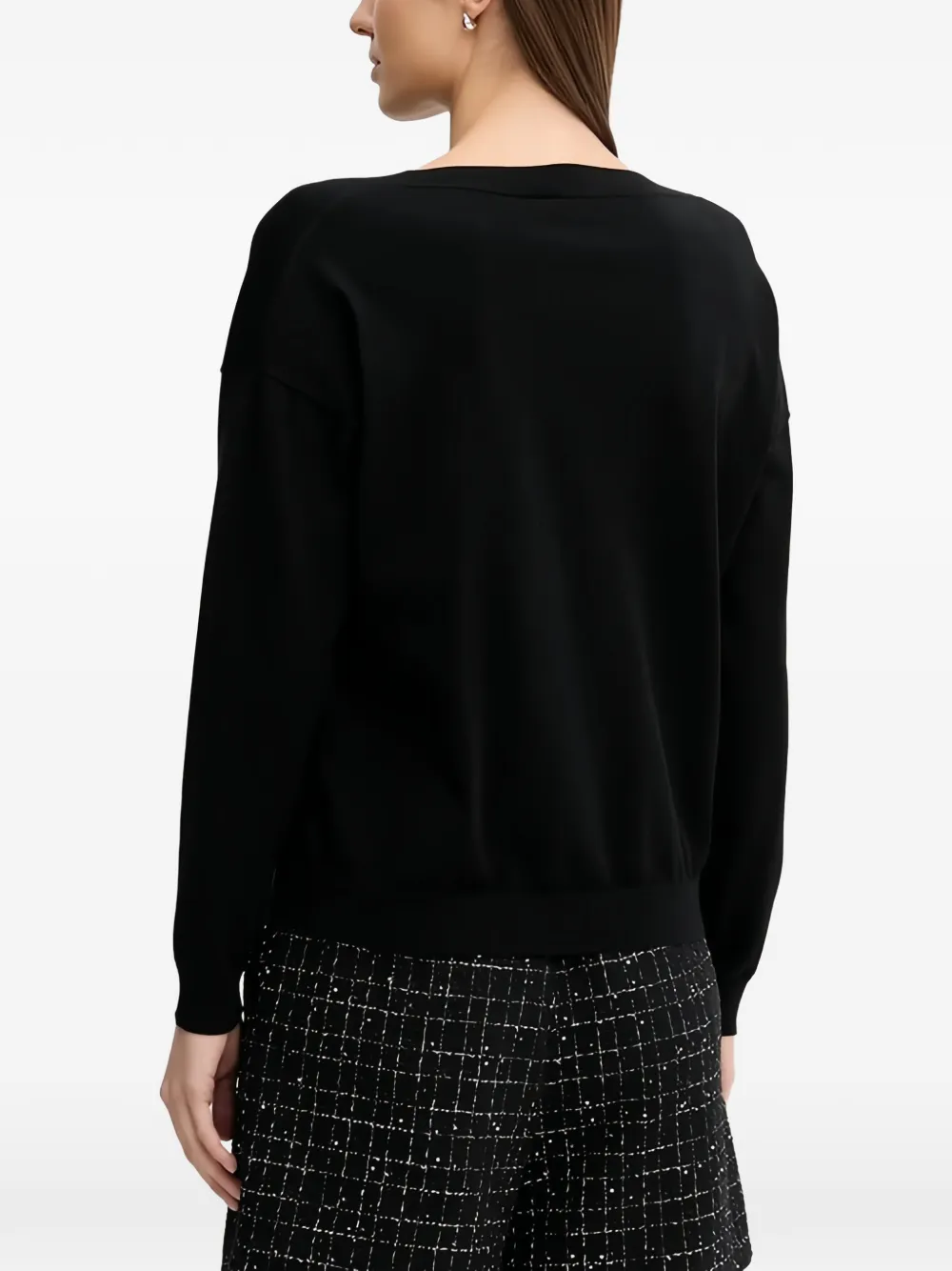 Sisley Sweater met ronde hals Zwart