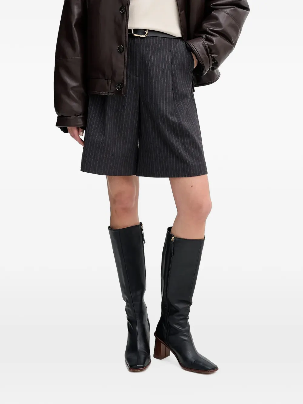 Sisley pinstripe shorts