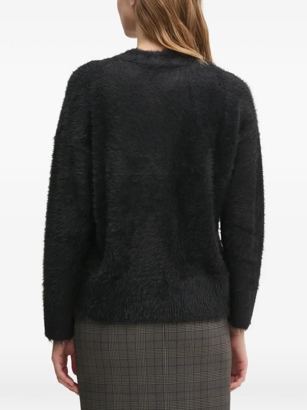 Sisley Vest met V-hals Zwart