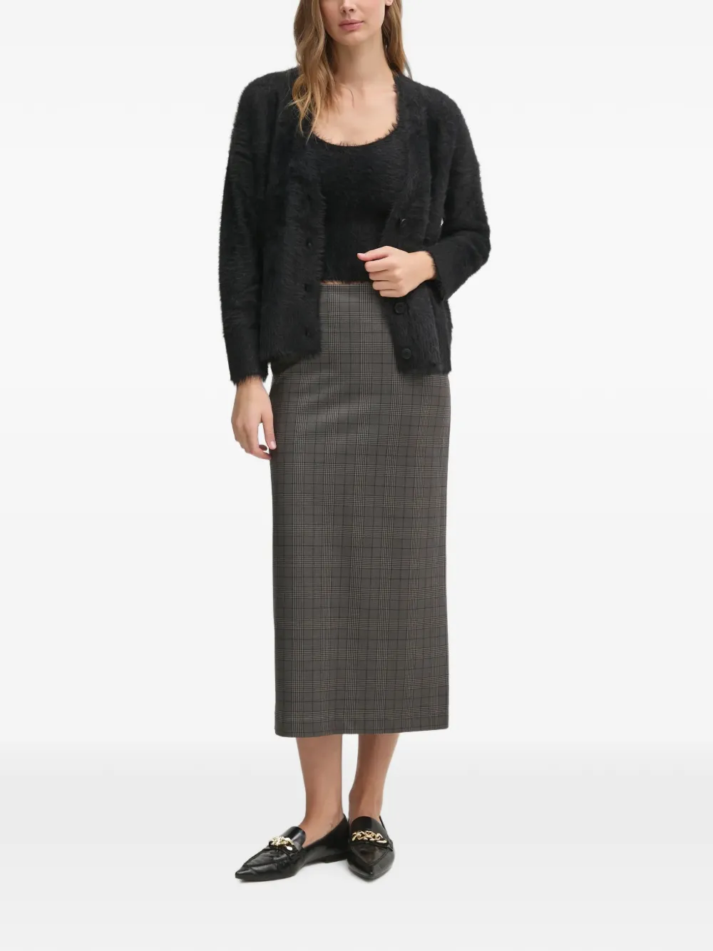 Sisley Vest met V-hals Zwart