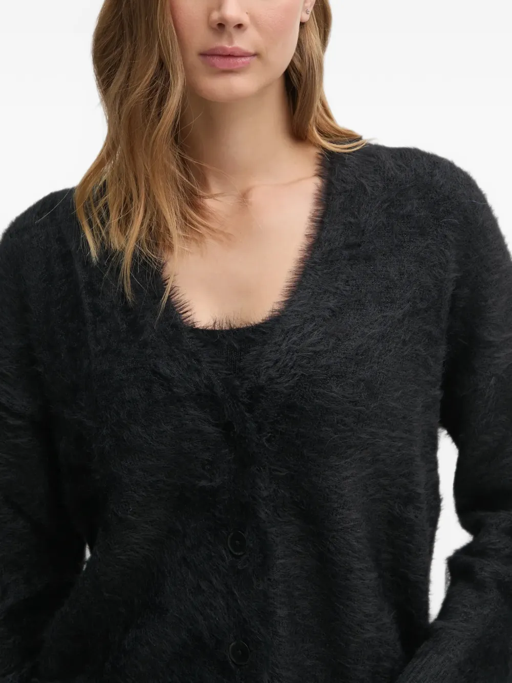 Sisley Vest met V-hals Zwart