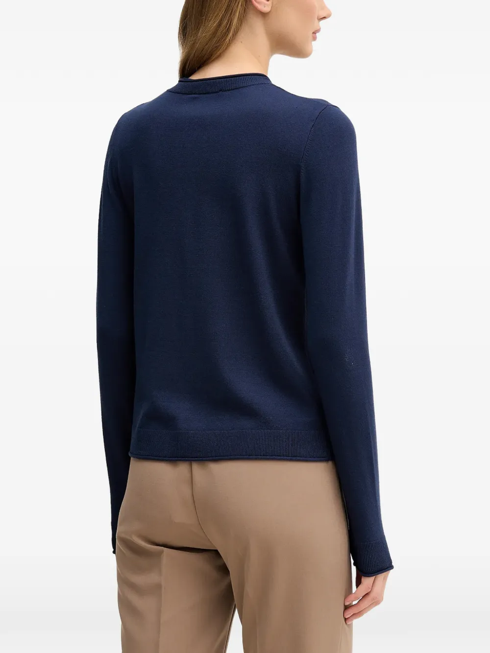 Sisley Vest met ronde hals Blauw