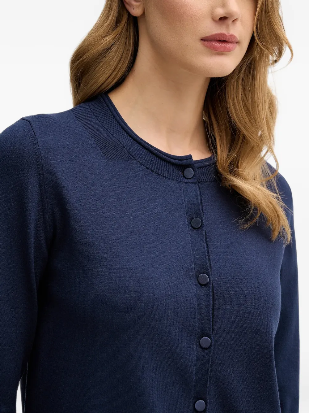 Sisley Vest met ronde hals Blauw