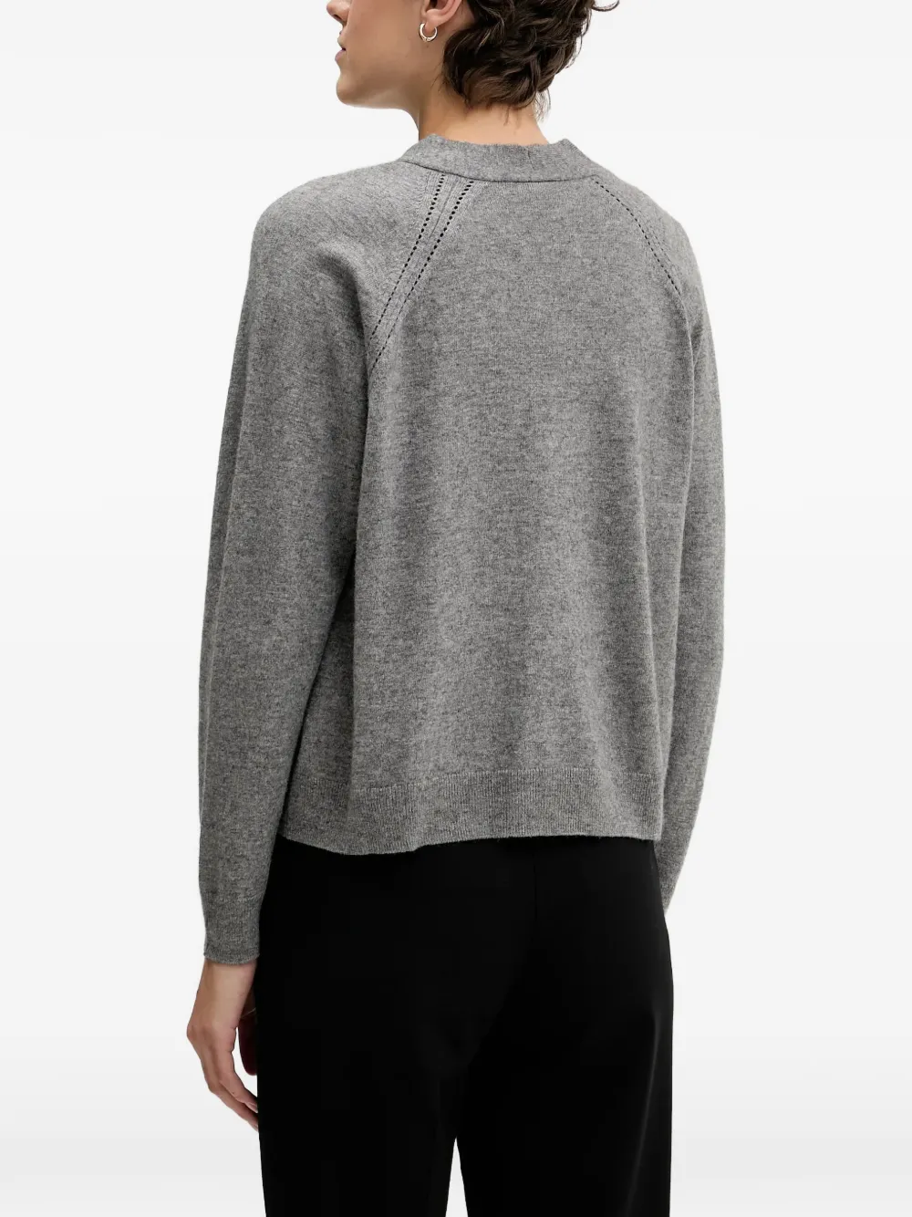 Sisley Vest met V-hals Grijs