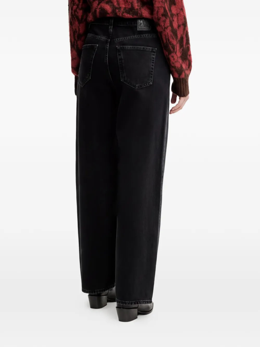  Sisley Vaqueros Holgados - Negro 