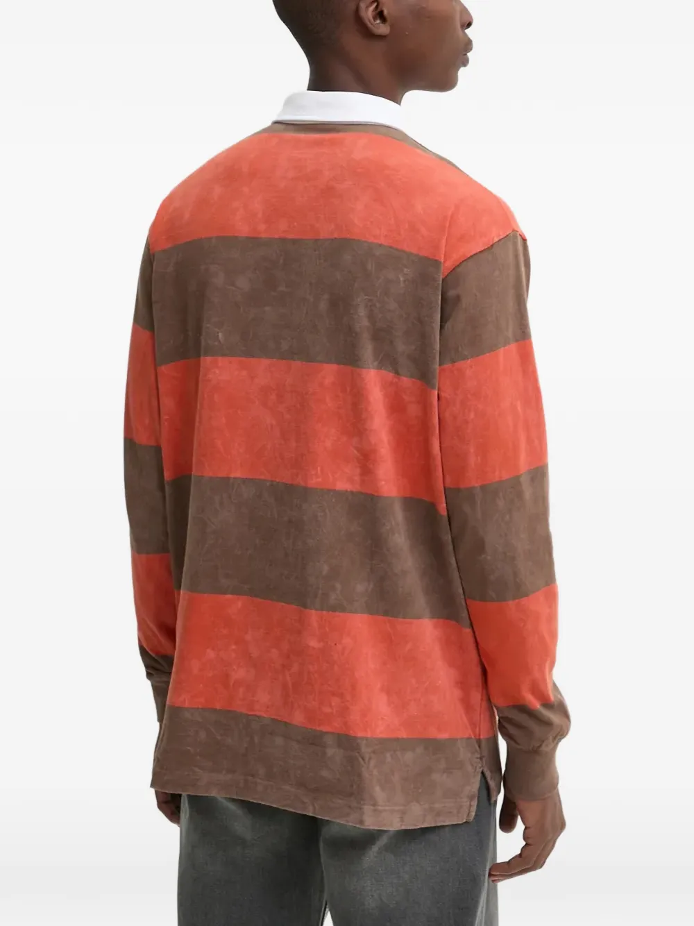 karl kani Gestreept poloshirt Bruin
