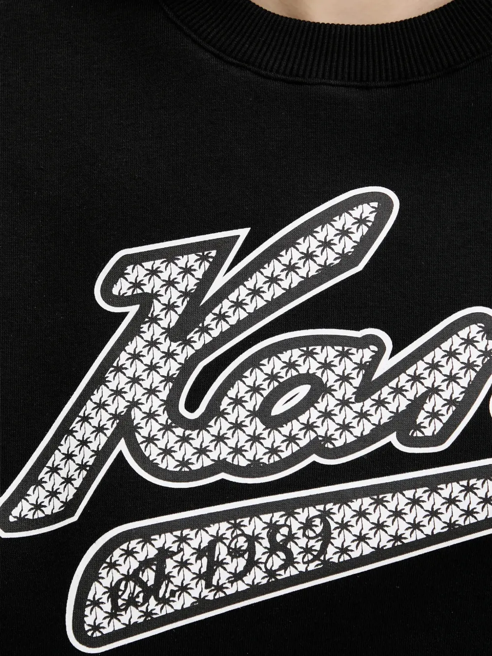 karl kani Sweater met logo Zwart
