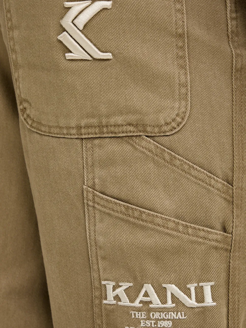 karl kani Shorts met geborduurde patch Beige