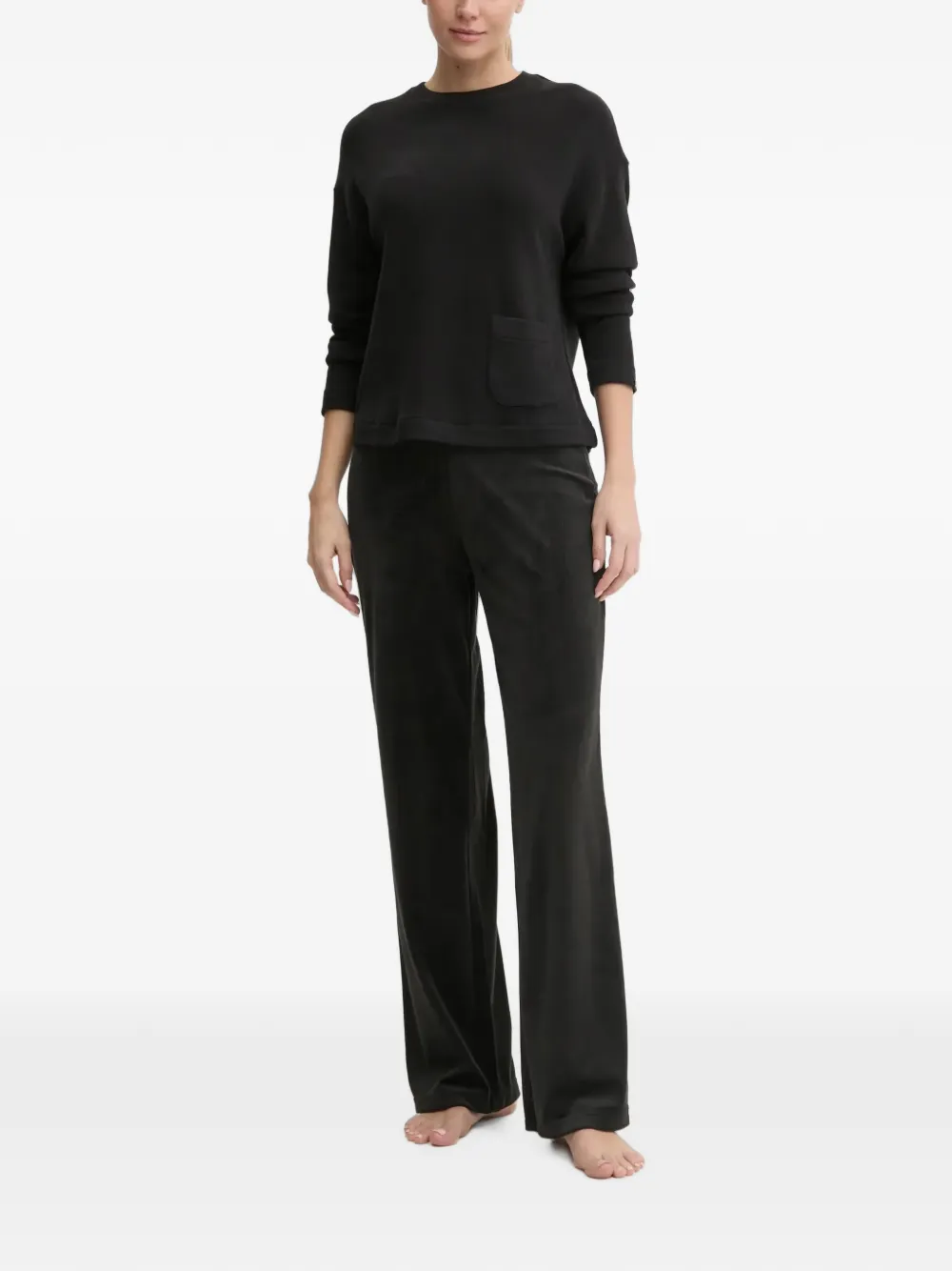 Juicy Couture Pyjama met logoband Zwart