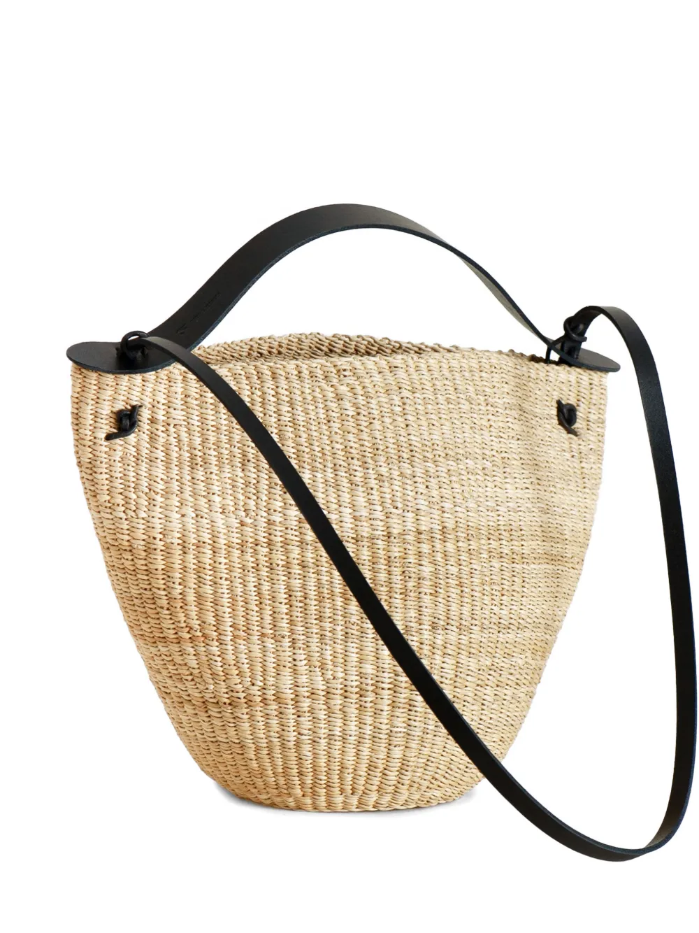 Inès Bressand raffia medium shoulder bag - Toni neutri