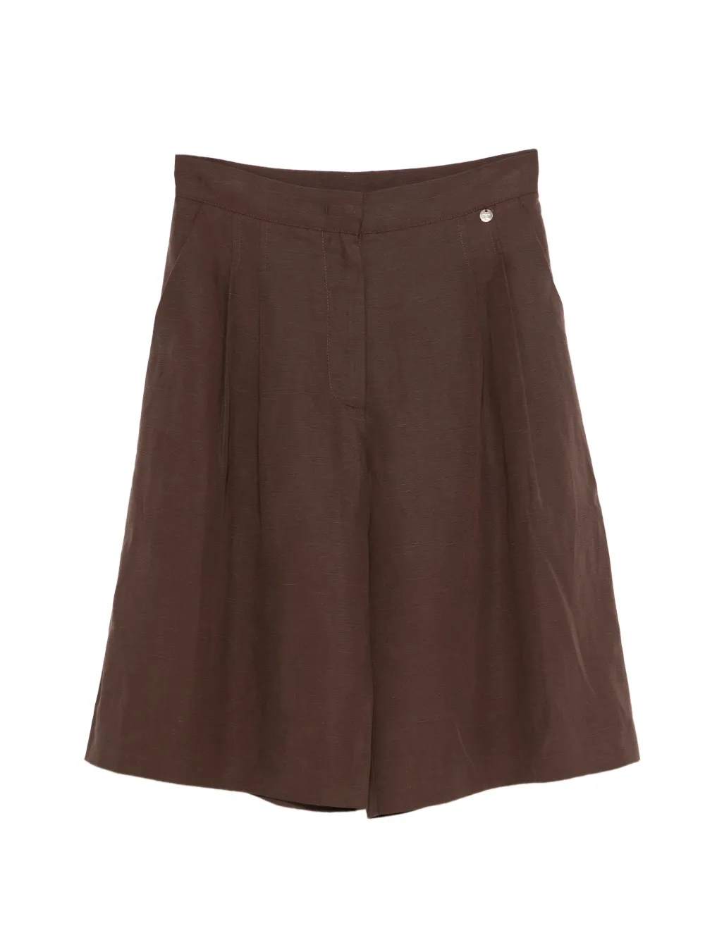 LIU JO pleated shorts - Braun