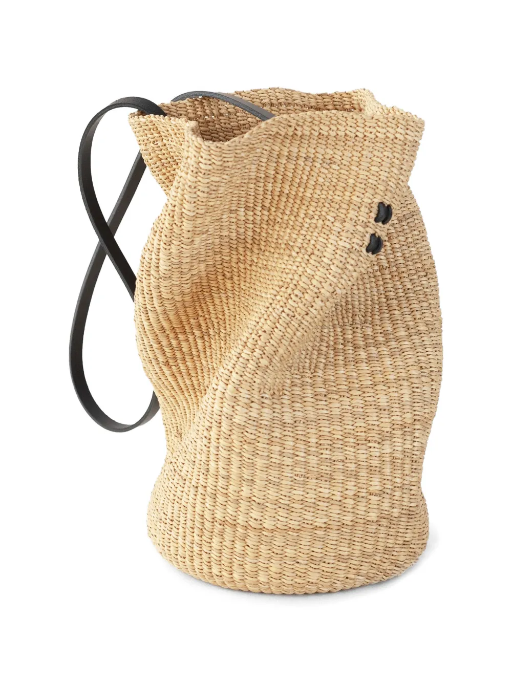 Inès Bressand raffia bucket bag - Toni neutri