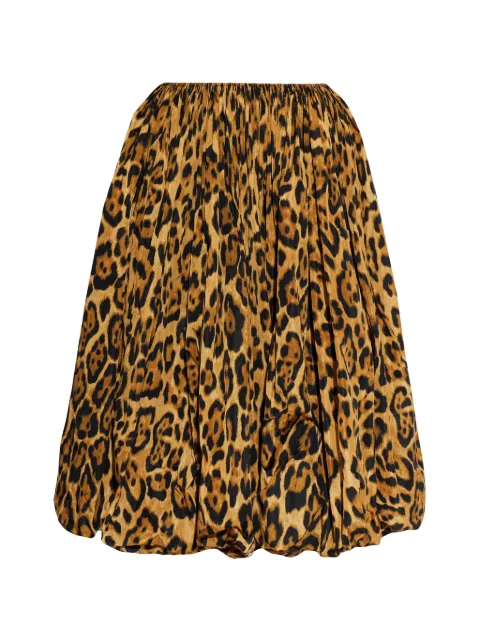 Alaïa — leopard-print midi skirt