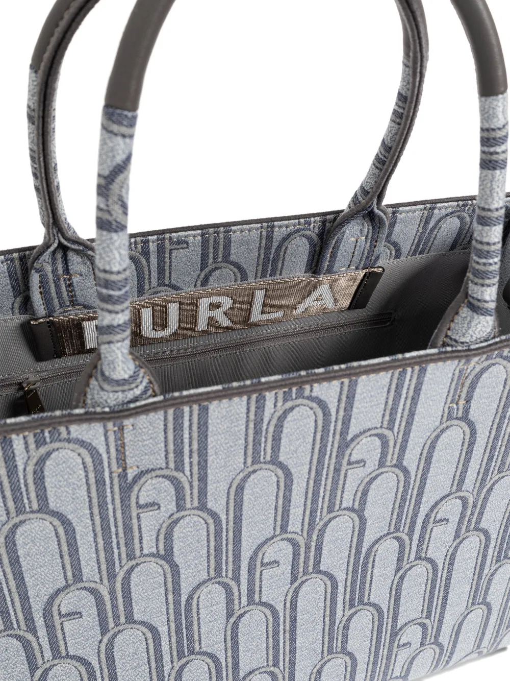 Furla Opportunity shopper met patroon Grijs