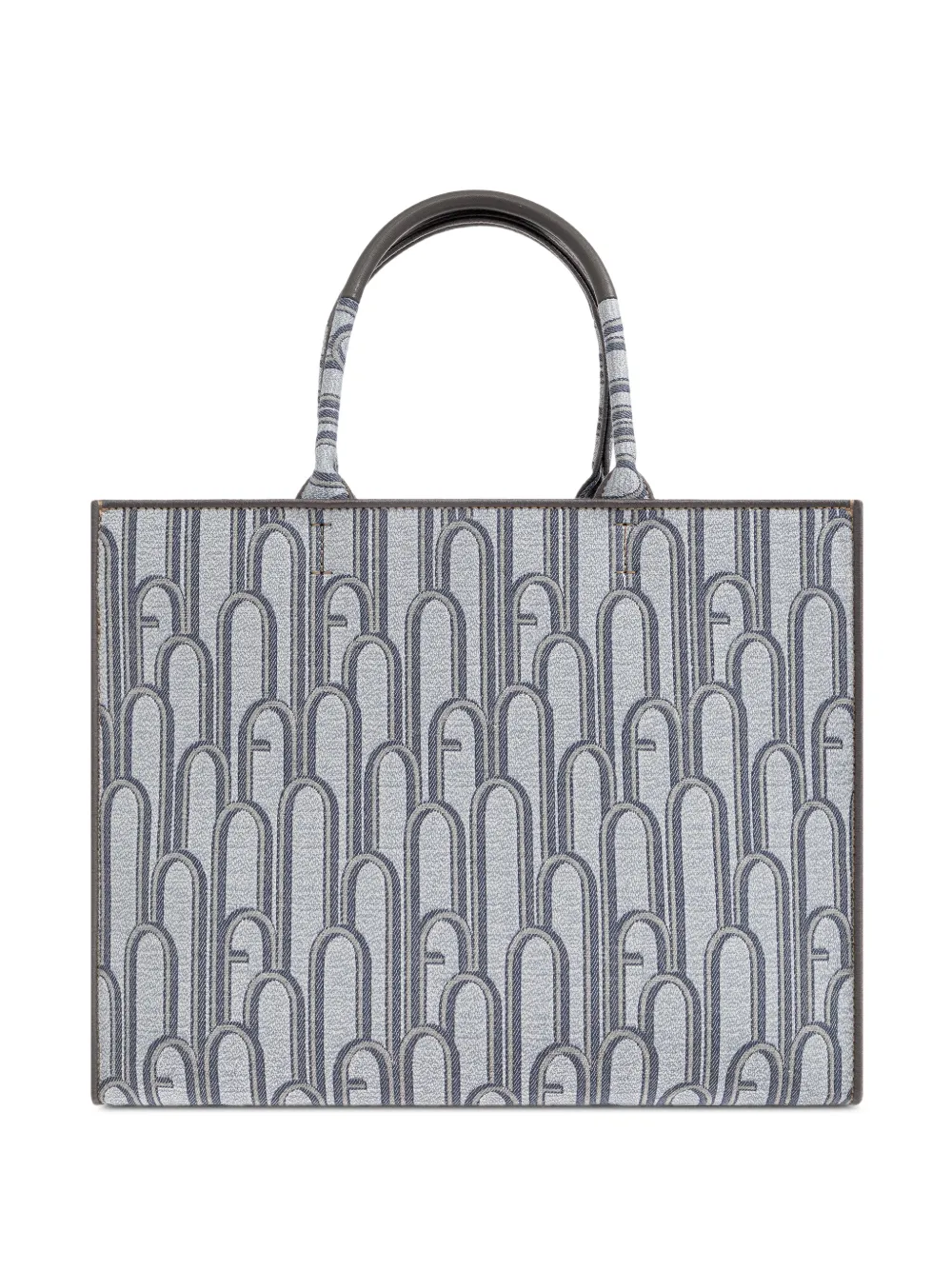 Furla large Opportunity patterned tote bag - Grau