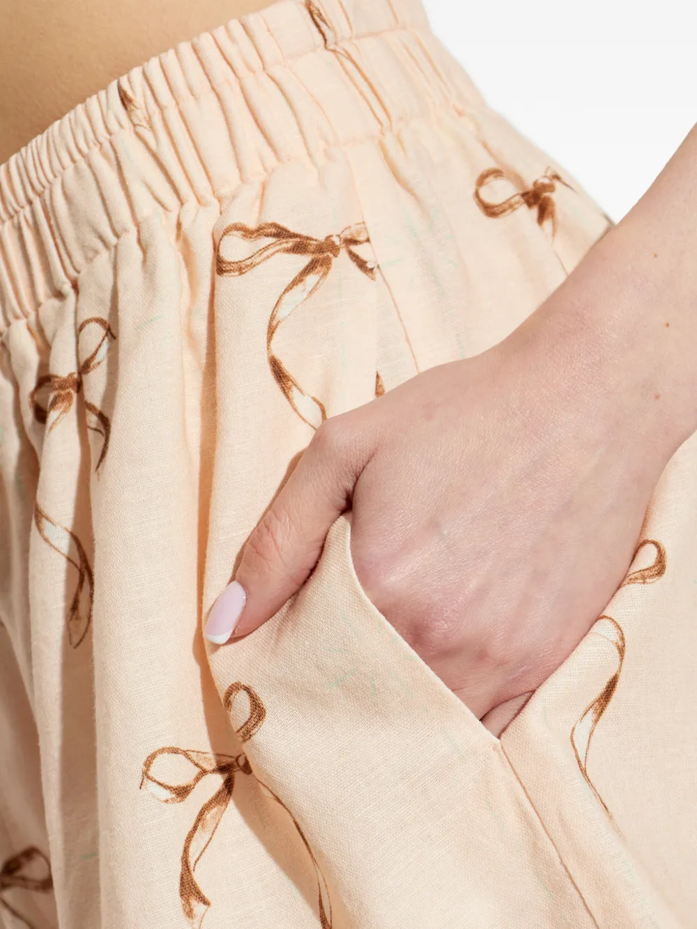 Forte Shorts met print Beige