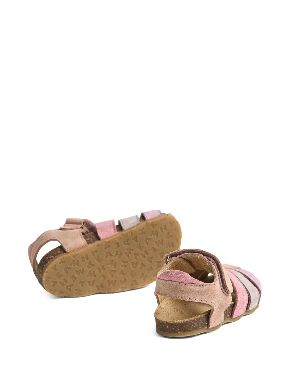  Wheat Sandalias Izzy Con Cierre Autoadherente - Rosa 