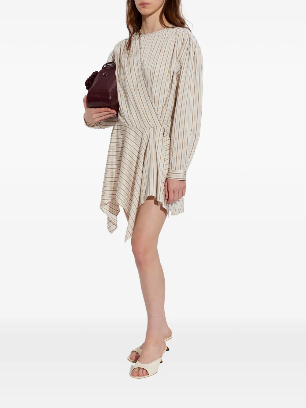 IRO Utenia asymmetrische jurk Beige