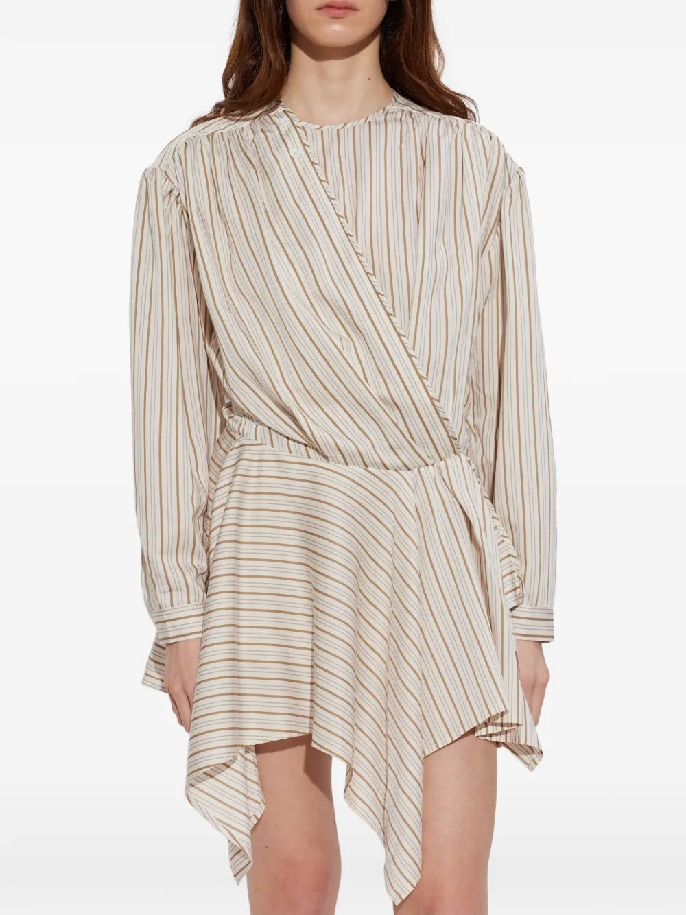 IRO Utenia asymmetrische jurk Beige