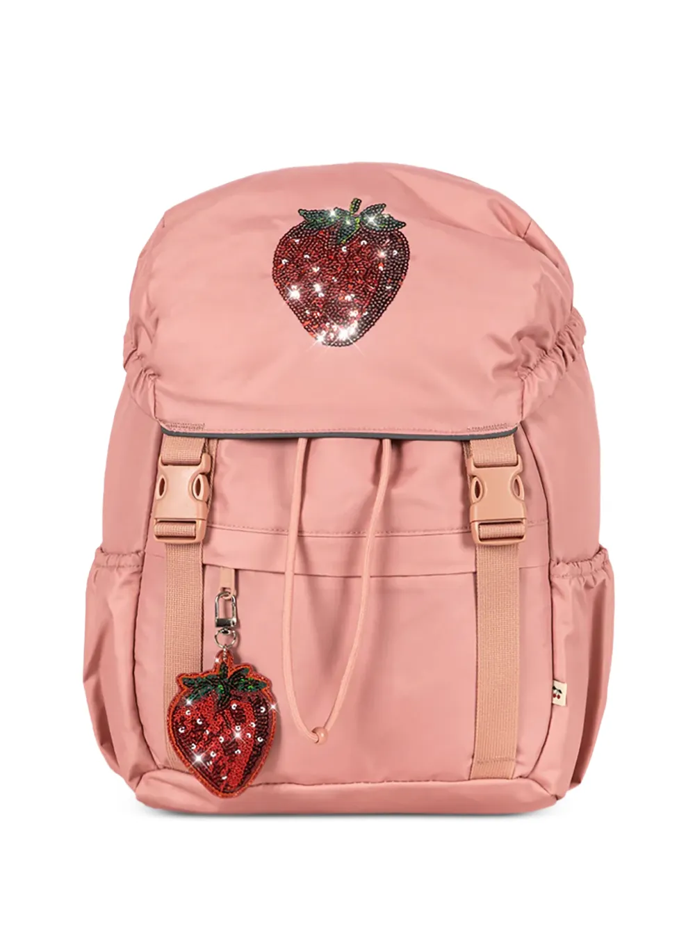 Konges Sløjd Clover strawberry-motif backpack - Rosa