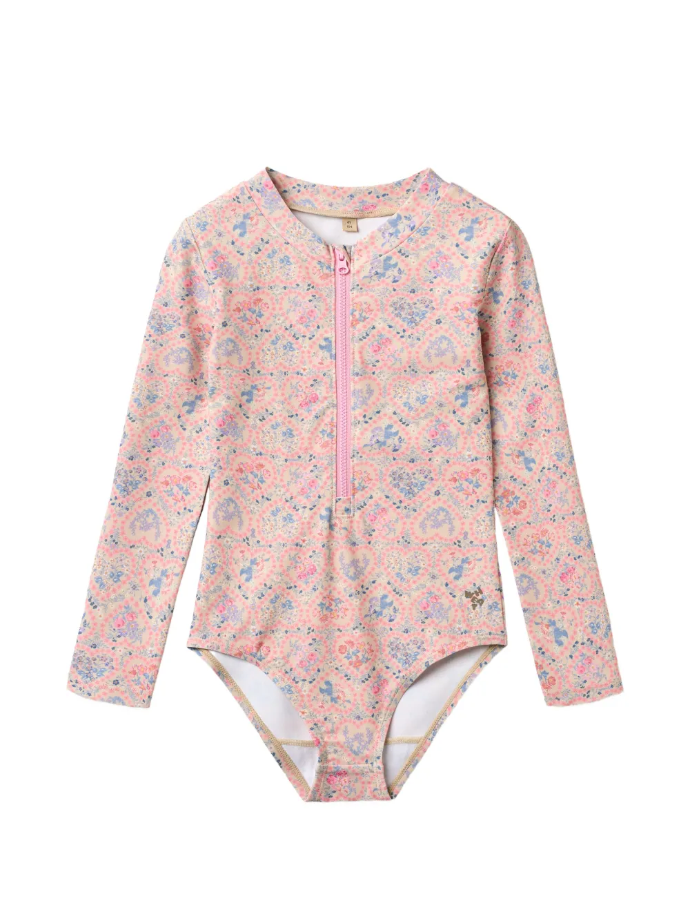 WHEAT Margot floral zip swimsuit - Rosa